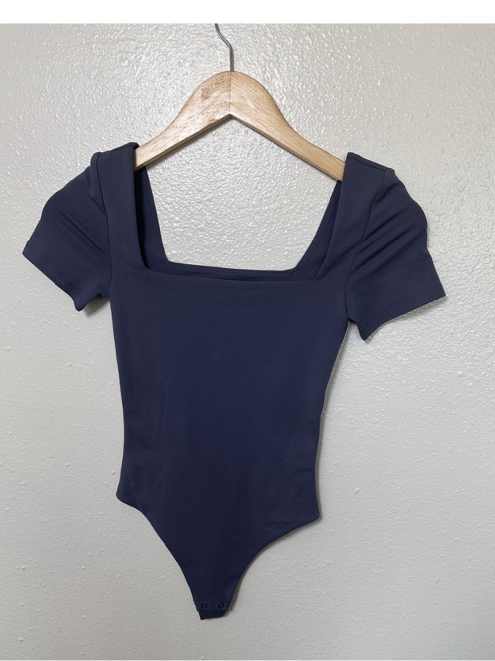 Aritzia Babaton Contour Manner Square Neck Bodysuit Slate Blue 2XS NWOT